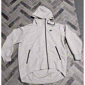 Nike Women's Tech Fleece Oversized Full-Zip Cape Hoodie FB8243-013 Size M TALL